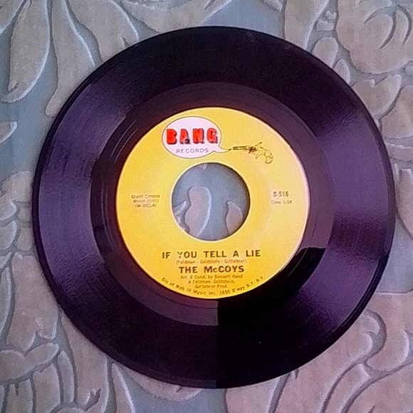 The McCoys 45 rpm record "Up and Down/If You Tell a Lie" - Picture 2 of 2